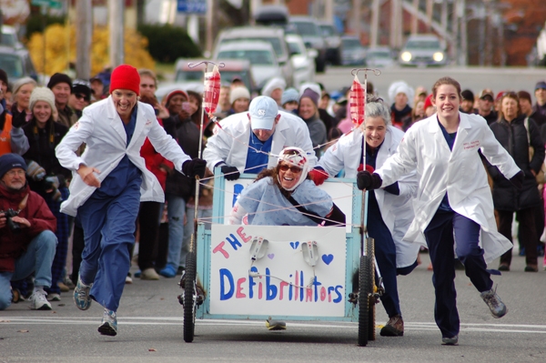 Bar Harbor Pajama Sale and Bed Races