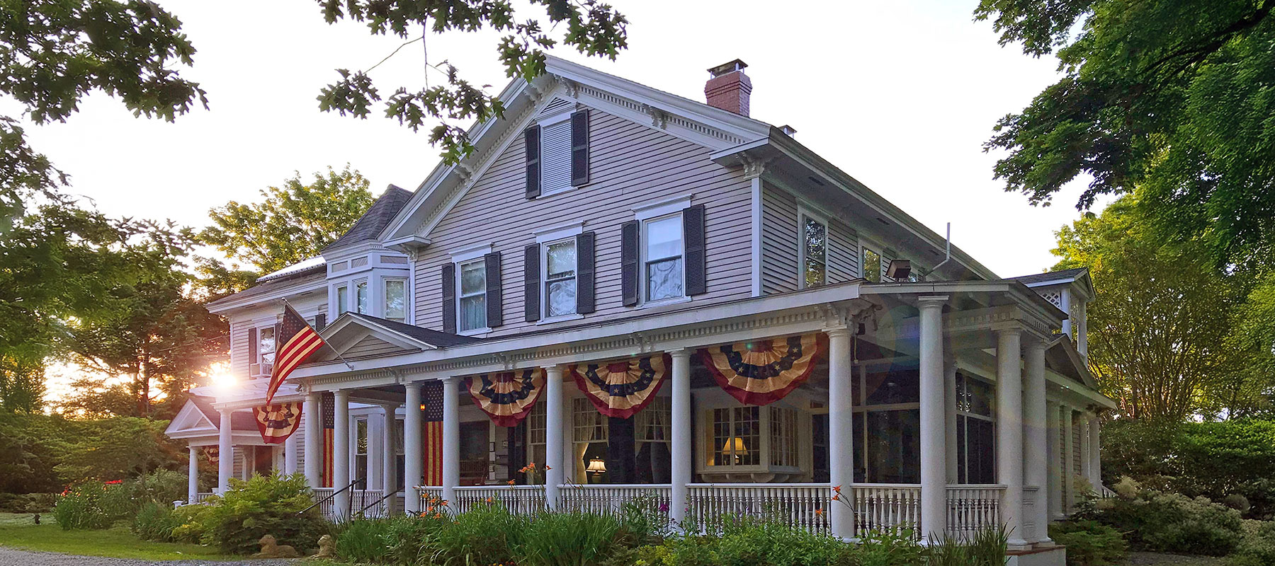 Holiday view of house