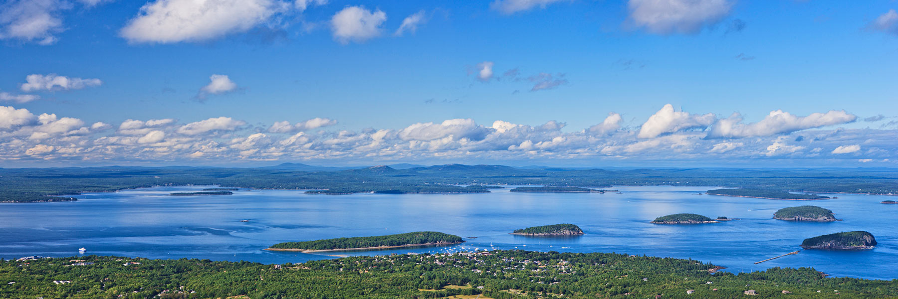Bar Harbor from mountain