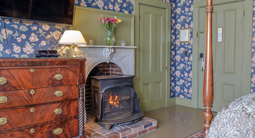 The Belmont fireplace