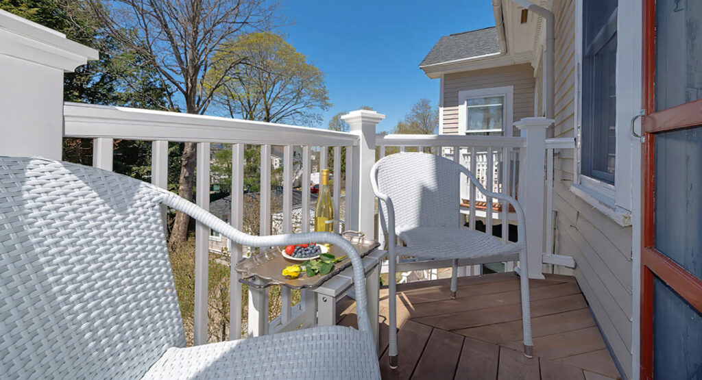 The Malvern on the porch