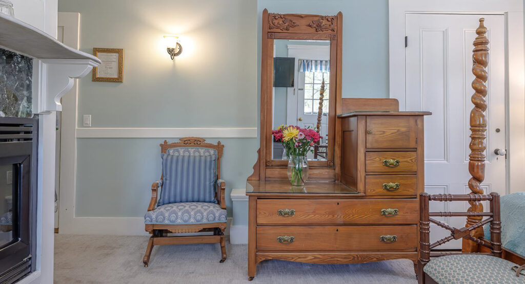 Newport chair and dresser
