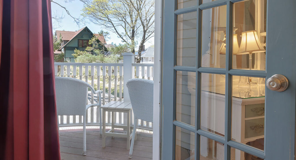 Rodick door out to porch